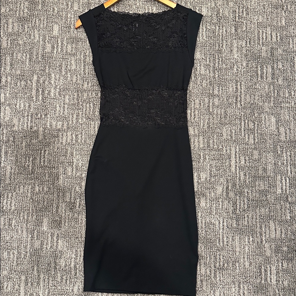 Iconic Bebe Black Lace Dress